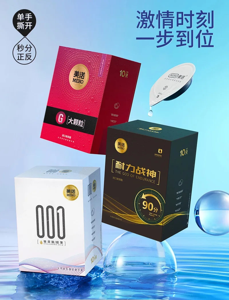 0.01 Ultra Thin Condom Sex Toy For Men Adult G-spot Thread Cock Condoms Lasting Male Penis Sleeves High Sensitive Sex Products - Seprincess