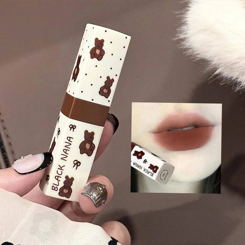 Waterproof Matte Coffee Brown Lipstick Moisturizing Long Lasting Not Easy To Fade Low Saturation Rose Pink Brown Lip Gloss - Seprincess