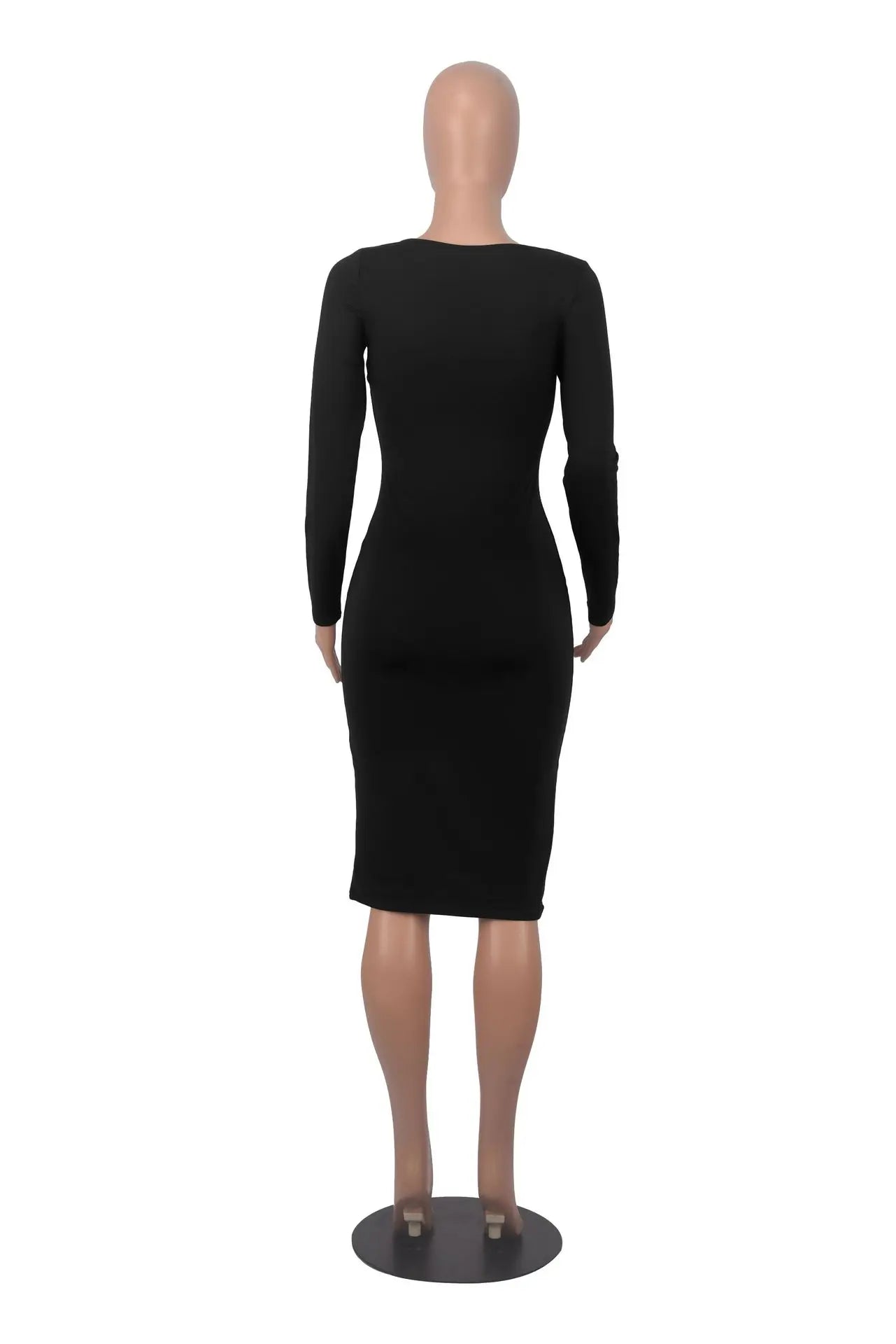 Long Sleeve Bodycon Women's Dress Sexy Party Bandage Long Dresses Thick Differentcolor