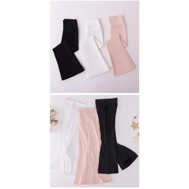 Girl Shark High Waist Slim Lift Hip Bottom Spring and Autumn Wear Flared Integrated Pants Comfortable and Breathable