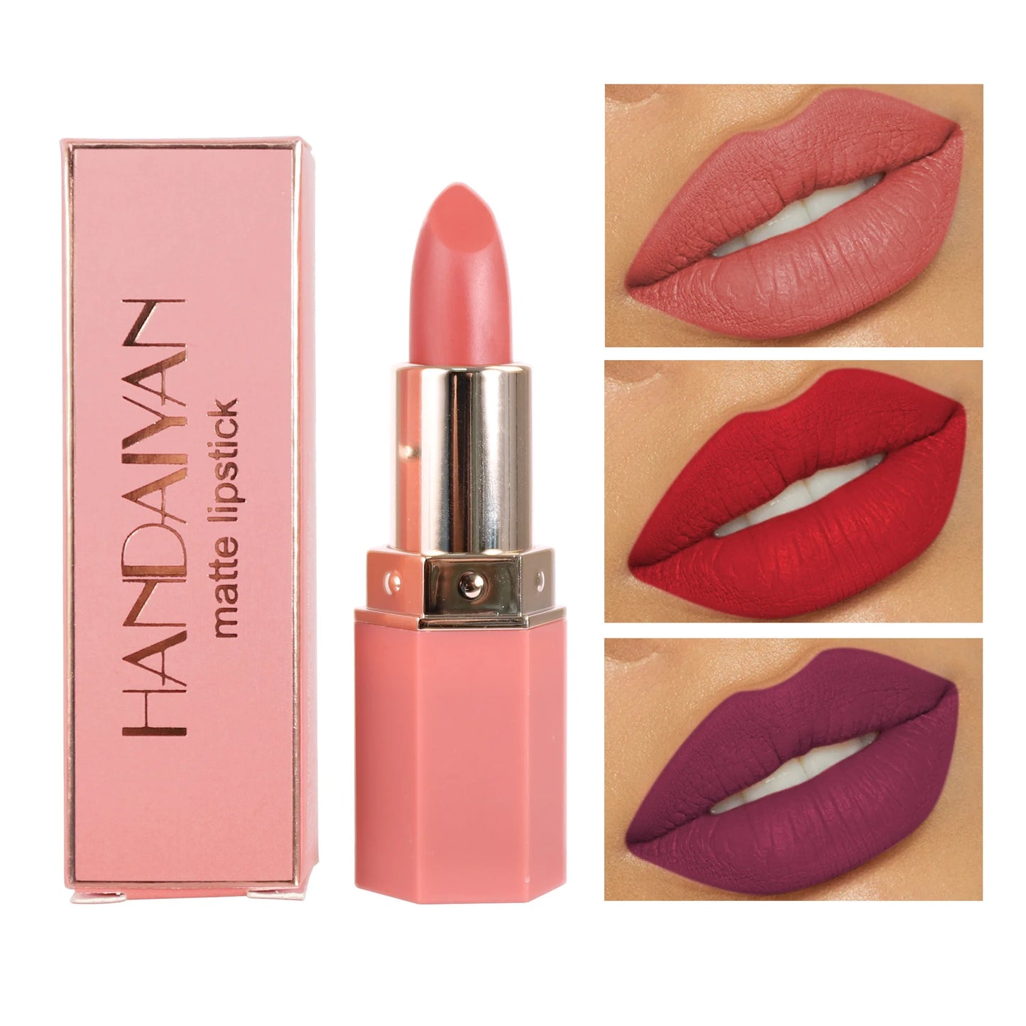 Nude Matte Lipstick Velvet Lipsticks Waterproof Long Lasting Non-stick Cup Lip Stick Not Fading Sexy Red Pink Makeup Cosmetics - Seprincess