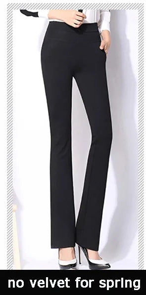 Summer stlye women office work pants High stretch cotton ladies straight pants  female High Waist trousers clothes S-XXXL 4XL