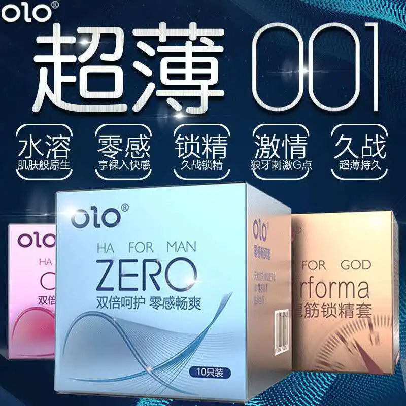 Zero Feeling Condom Sex Toys For Adult Men 0.01 Ultra Thin Penis Sleeves Dotted Delayed Contraception Condoms Sex Products Shop - Seprincess