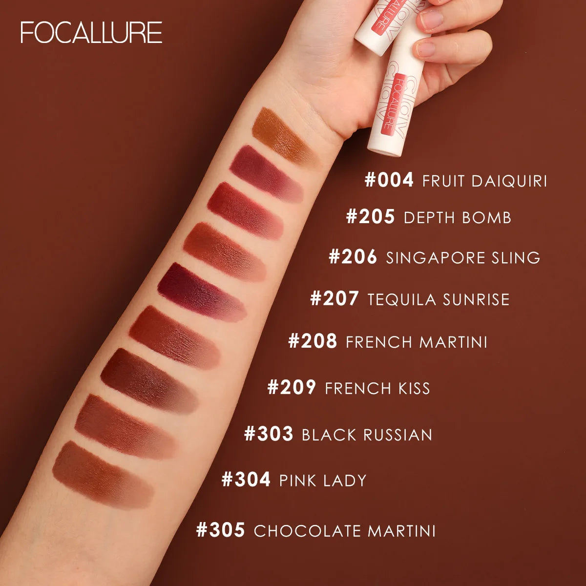 FOCALLURE Matte Lipstick Velvet Mist Lip Clay Not Dry Lip Cream 25 Color Nude Lip Stick Waterpoof Lip Cosmetic Makeup Wholesale - Seprincess