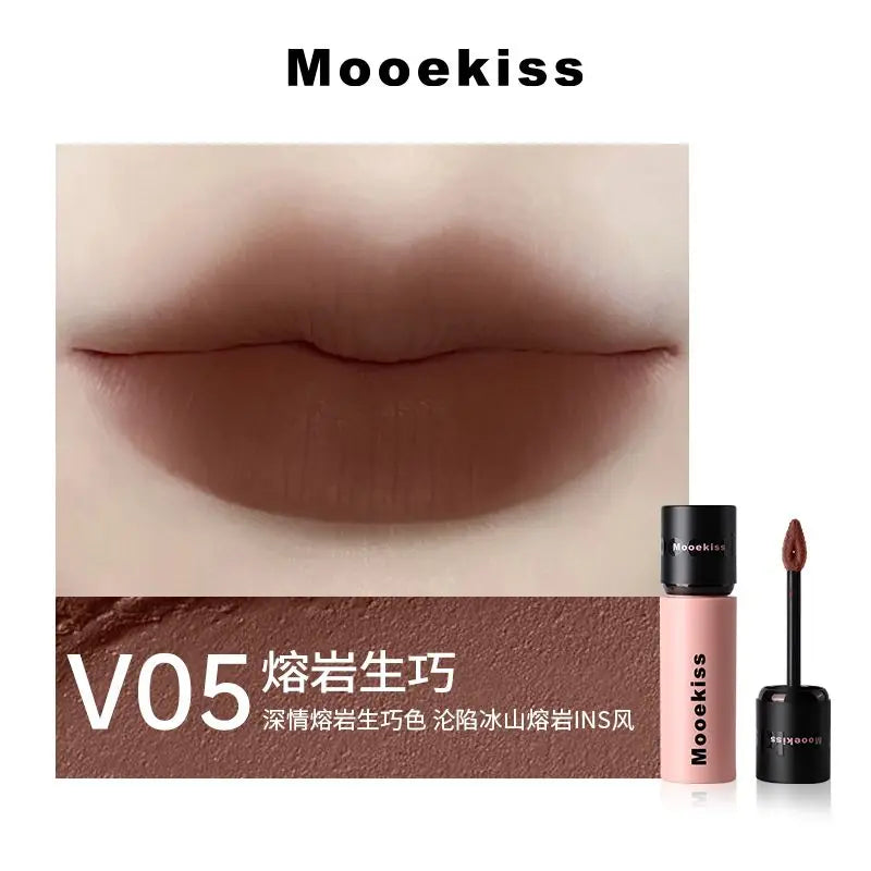 Mooekiss Matte Lipstick Lasting Non-stick Cup Matte Lip Glaze Autumn and Winter Chestnut Color Sexy Lip Makeup Maquiagem - Seprincess