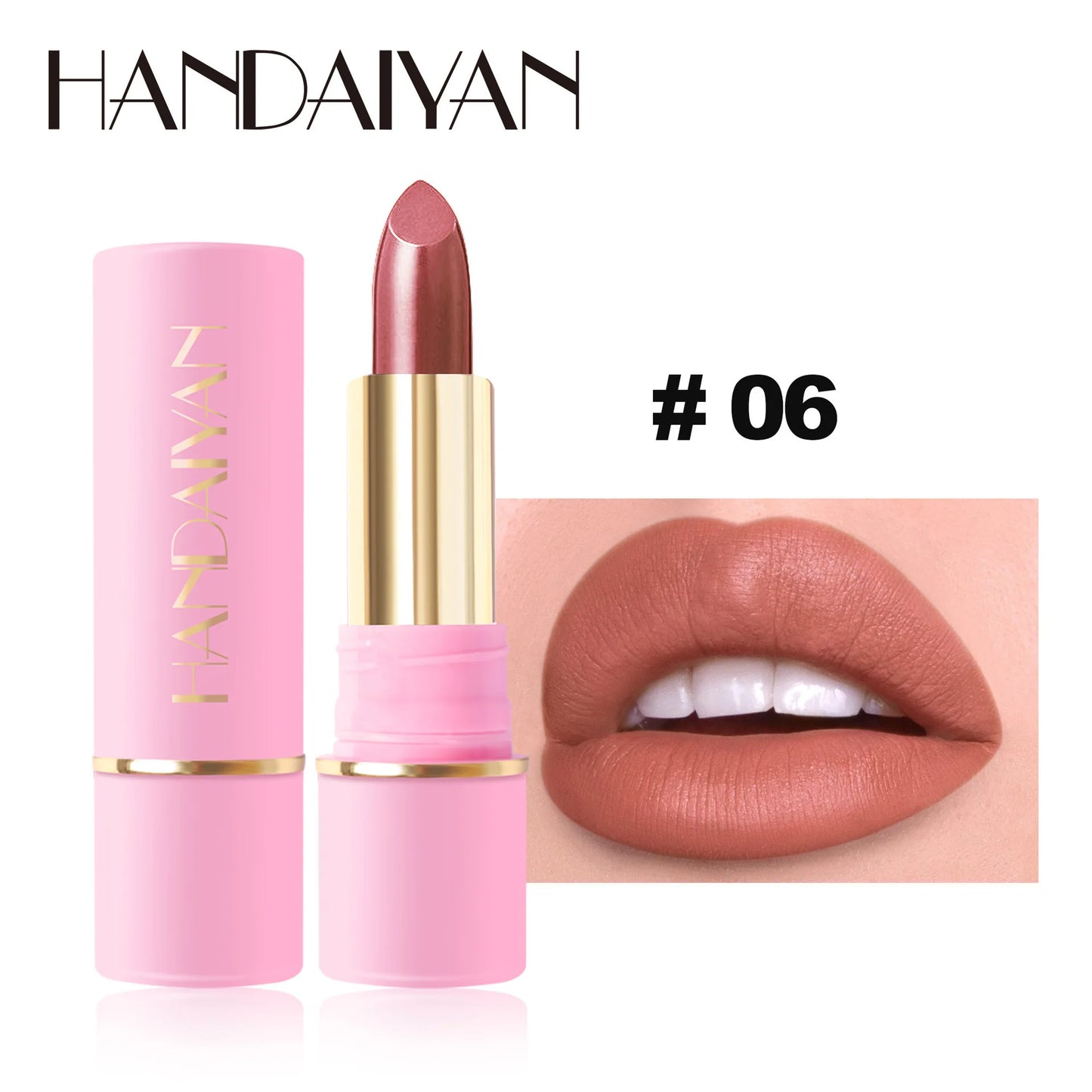 Handaiyan Matte Waterproof Velvet Pink Nude Lipstick Sexy Red Brown Pigments Long Lasting Lip Stick Makeup woman - Seprincess