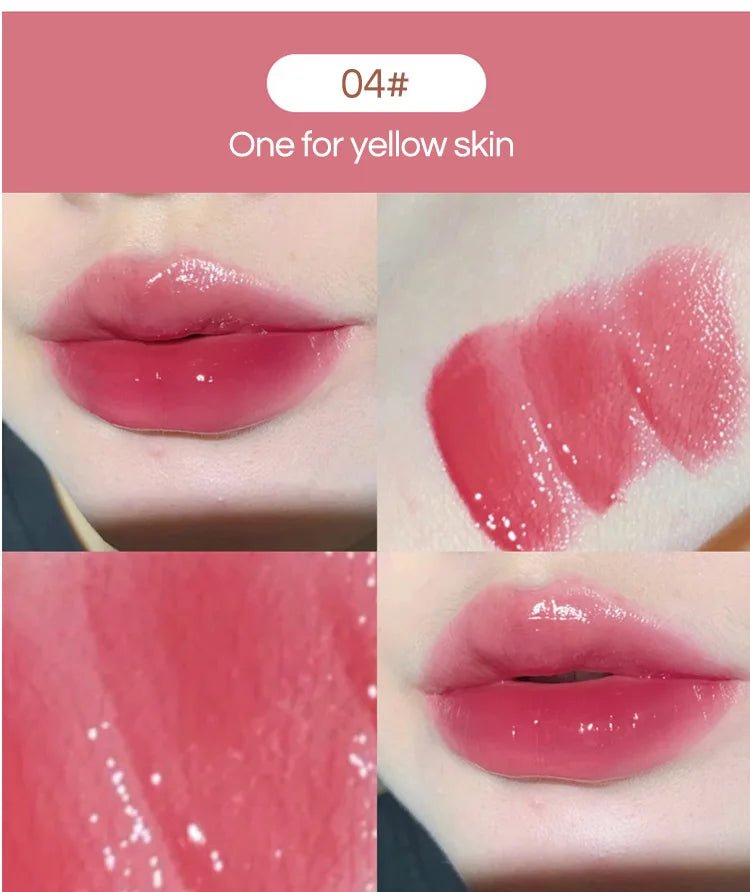 Silky Glossy Lipstick Gege Bear Pump Lips Moisture Water Bomb Comfortable Ultra Sheen Non-Stick Cup Lip Balm - Seprincess