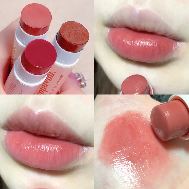 3 Colors/set Lipstick Lip Nourishing Lip Tint Lips Makeup Watery Lipgloss Lasting Moisturizing Colored Lip Balm Beauty Cosmetics - Seprincess