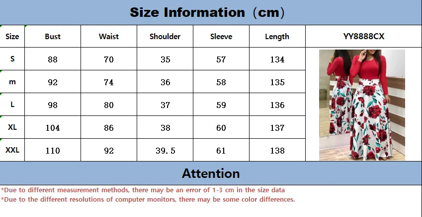 Autumn hot selling European and American flower color matching dresses, long dresses, women's clothing in stock - Seprincess