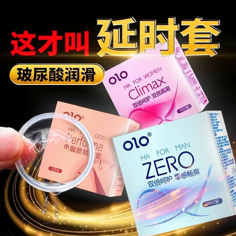 Zero Feeling Condom Sex Toys For Adult Men 0.01 Ultra Thin Penis Sleeves Dotted Delayed Contraception Condoms Sex Products Shop - Seprincess