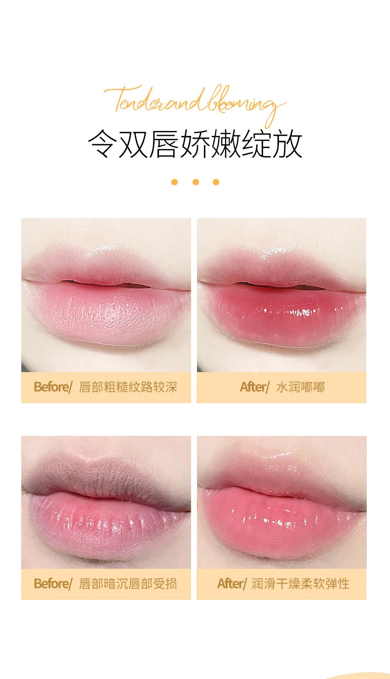 Flower Transparent Lipstick Lasting Moisturizer Crystal Jelly Lipsticks Temperature Color Changing Waterproof Lip Balm