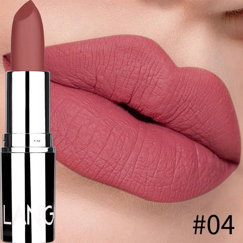 Nude Matte Lipstick Waterproof Long Lasting Non-stick Cup Lip Stick Not Fading Sexy Red Pink Velvet Lipsticks Makeup Cosmetics - Seprincess