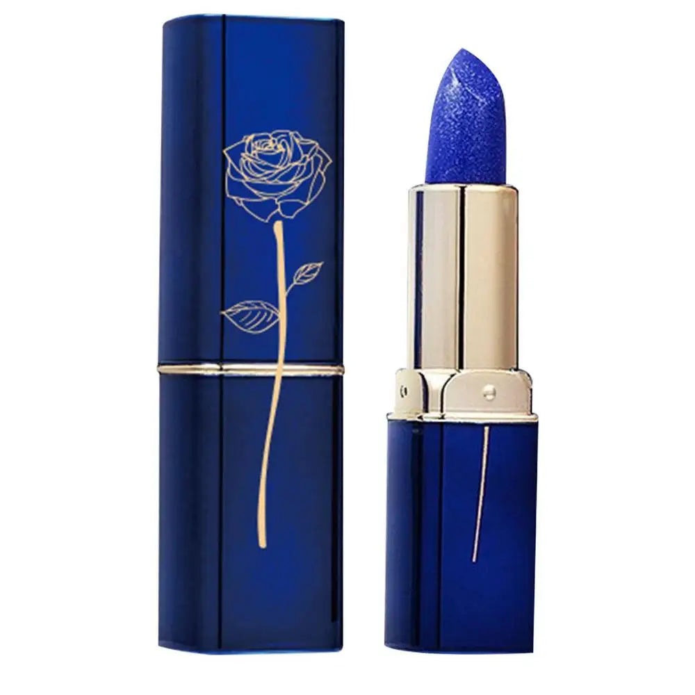 Color Changing Lipstick Waterproof Blue Lipstick That Turns PinkWipe Blue Turns To Pink Moisturizing Long Lasting - Seprincess