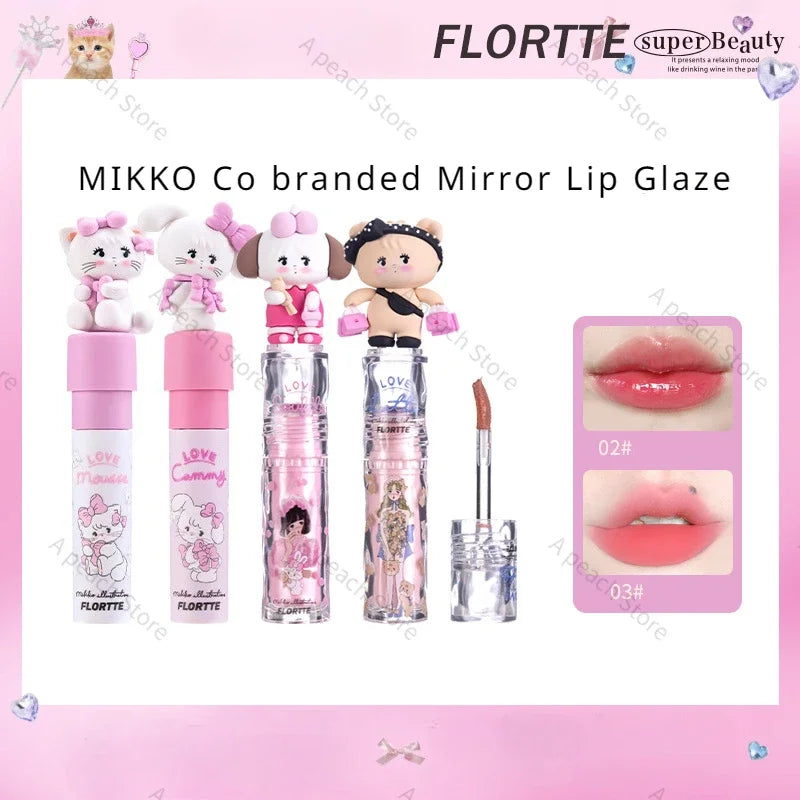 FLORTTE/MIKKO Co Branded Lipstick Milk Cake Lip Cream Soft Lip Mud Lip Glaze Tint Matte Velvet Lipsticks Beauty Korean Cosmetics - Seprincess