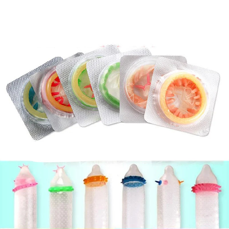 G-spot Condoms Adult Sex Toys Vaginal Stimulation Extra Sensitive Penis Sleeve Condom Ribbed Dotted Spike Sex Products - Seprincess