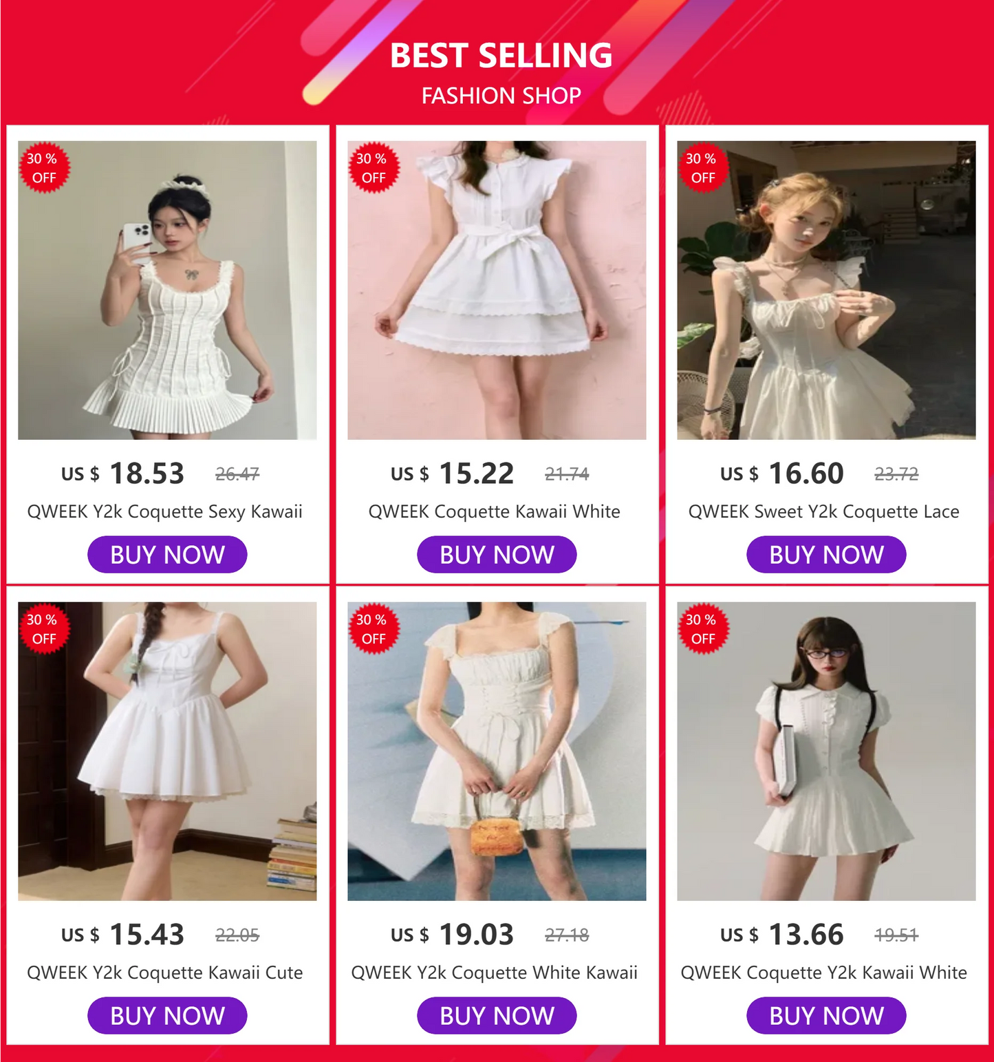 QWEEK Y2k Coquette White Lolita Sweet White Kwaii Cute Mini Dress Women Lace Bow Princess Slip Lace Short Dresses 2024 Fashion - Seprincess