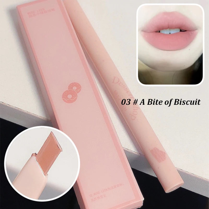 Dessert Lip Liner Automatic rotating waterproof lasting no color outline lip lipstick pen - Seprincess