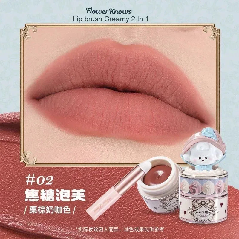 Flower Knows Swan Ballet Little Angel Collection Lipstick Velvet Matte Waterproof Lip Stick Vegan Long Lasting Lip Gloss Korean - Seprincess