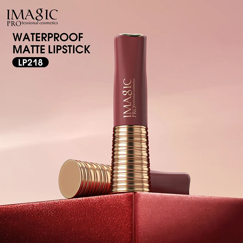 IMAGIC Lipstick Matte No-stick Lipstick Long Lasting  Waterproof Lip Stick Smudge-free Classic Highly Pigmented Lip Tint Makeup - Seprincess