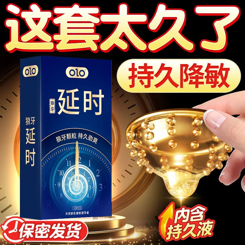 G spot Condom Sex Toy for Long Delay Ejaculation Thin Rubber Condoms Big Dotted Sleeves For Penis Adult Erotic Products - Seprincess