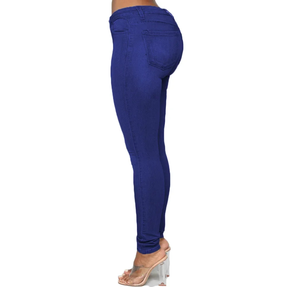 Sexy Women's Jeans Pencil Denim Trousers Butt Lifting Style