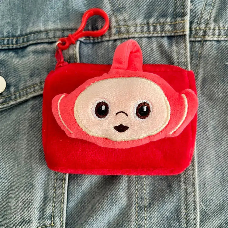 Anime Teletubbies Coin Purse Cartoon Cartoon Cute Children's Portable Mini Storage Bags Kawaii Creative Headphone Bag Kids Gifts - Seprincess