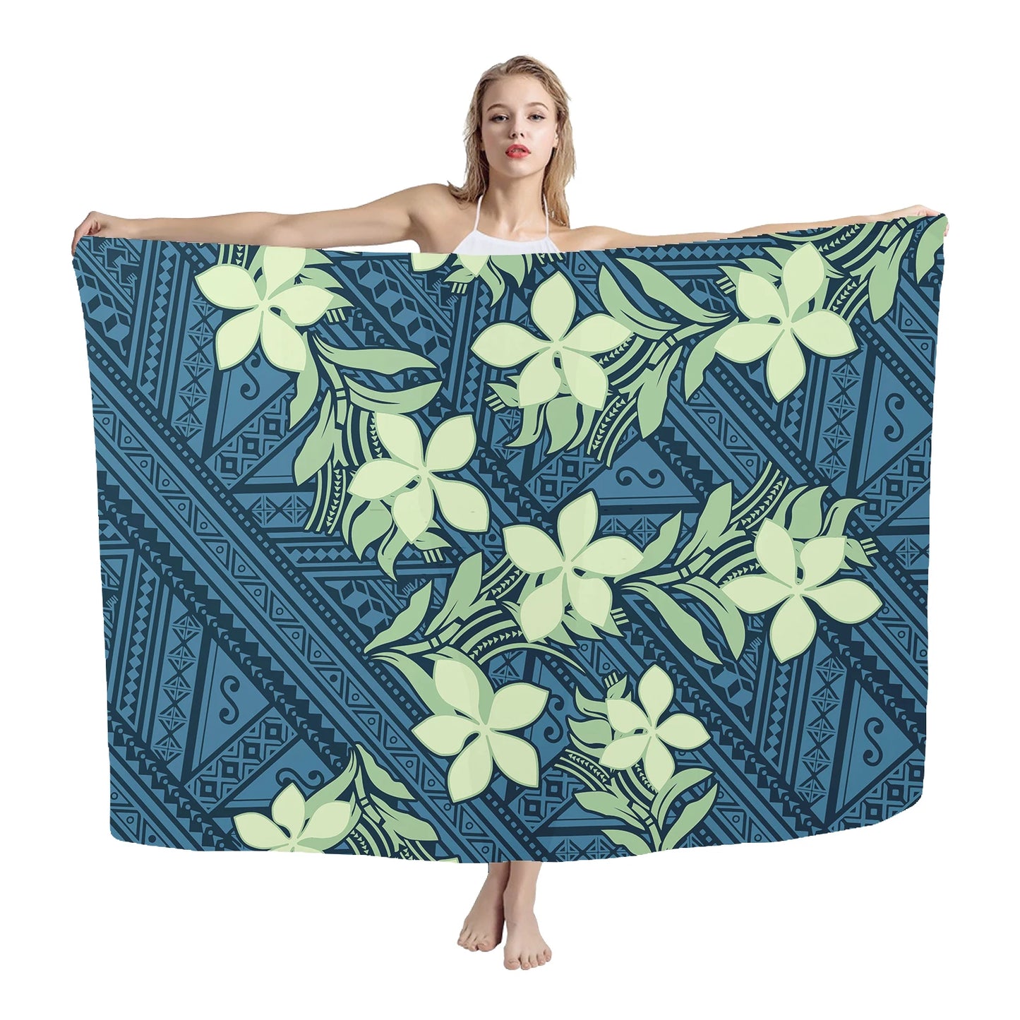 Hawaiian Sarong Beach Pareo Wholesale Hawaii Style Pattern Printed Sarongs Women Beach Plus Size High Quality Swimsuit Sarong - Seprincess