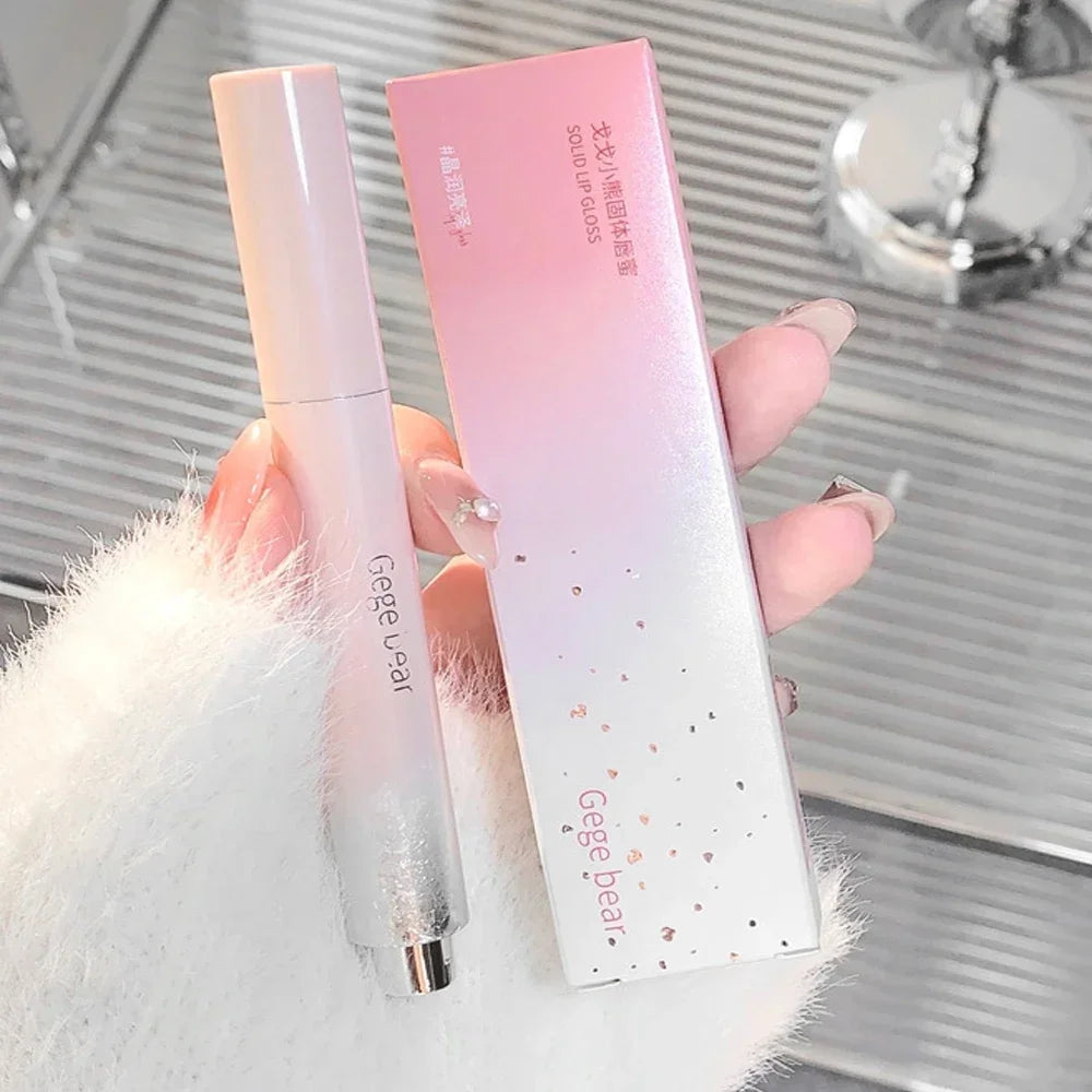 Clear Water Light Solid Lip Gloss Jelly Watery Pink Lipstick Pencil Moisturising Mirror Lipstick Pen Korean Lips Makeup Cosmetic - Seprincess