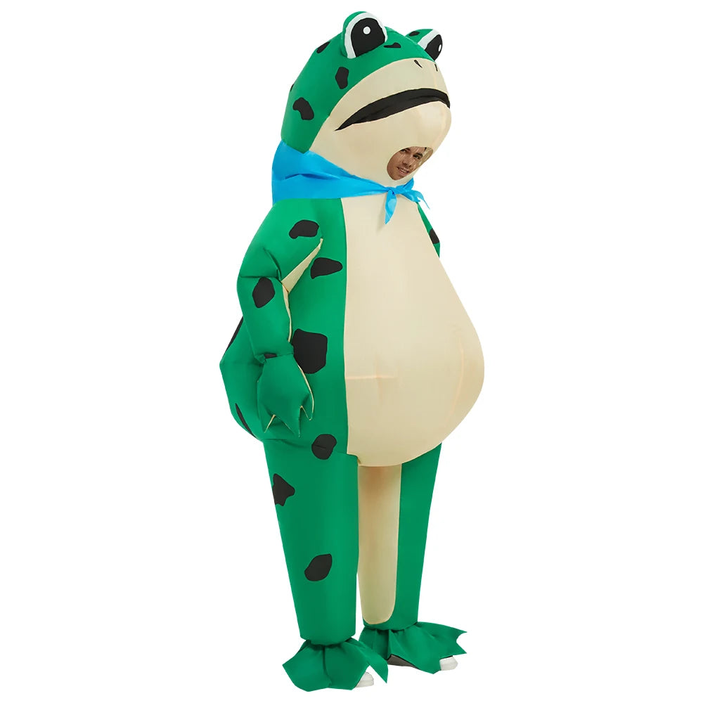 Inflatable Frog Costume Funny Full Body Blow Up Cosplay Costume Suit for Adult Halloween Party Costume for Adult Role Play - Seprincess