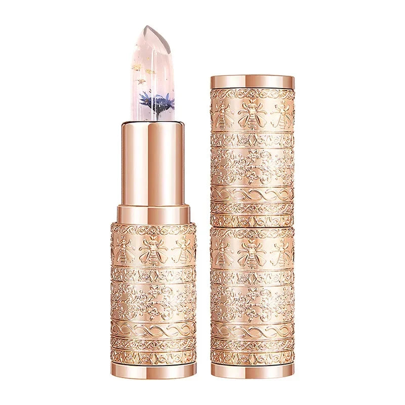 Flower Transparent Lipstick Lasting Moisturizer Crystal Jelly Lipsticks Temperature Color Changing Waterproof Lip Balm