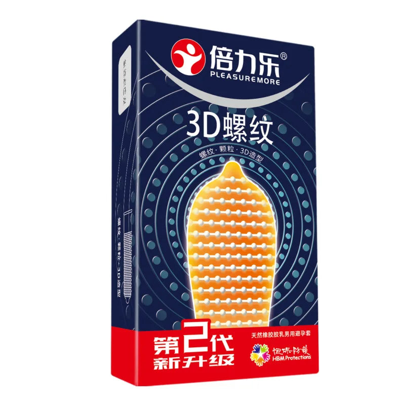 10pcs Erotic Penis Sleeve 3D Dotted Condoms Enlargement Large Particles Mushroom Condom High Sensitive Sex Toys for Men Condones - Seprincess