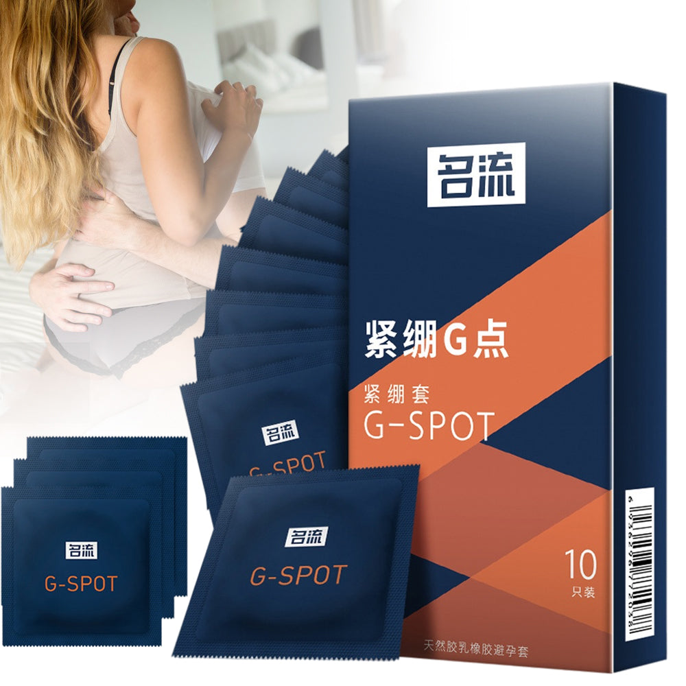 10PCS Tight Condom 49mm Dotted Penis Sleeves Sex Toys Delay Ejaculation Sexual Condom Intimate Goods For Men Adult Sex Supplies - Seprincess