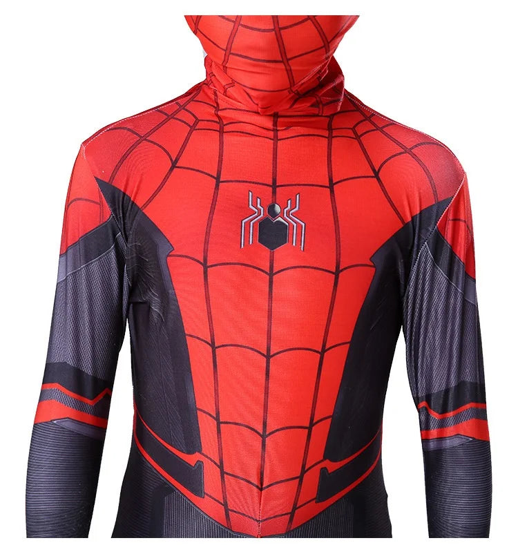 New Miles Morales Far From Home Cosplay Costume Zentai Spiderman Costume Superhero Bodysuit Spandex Suit for Kids Custom Made - Seprincess