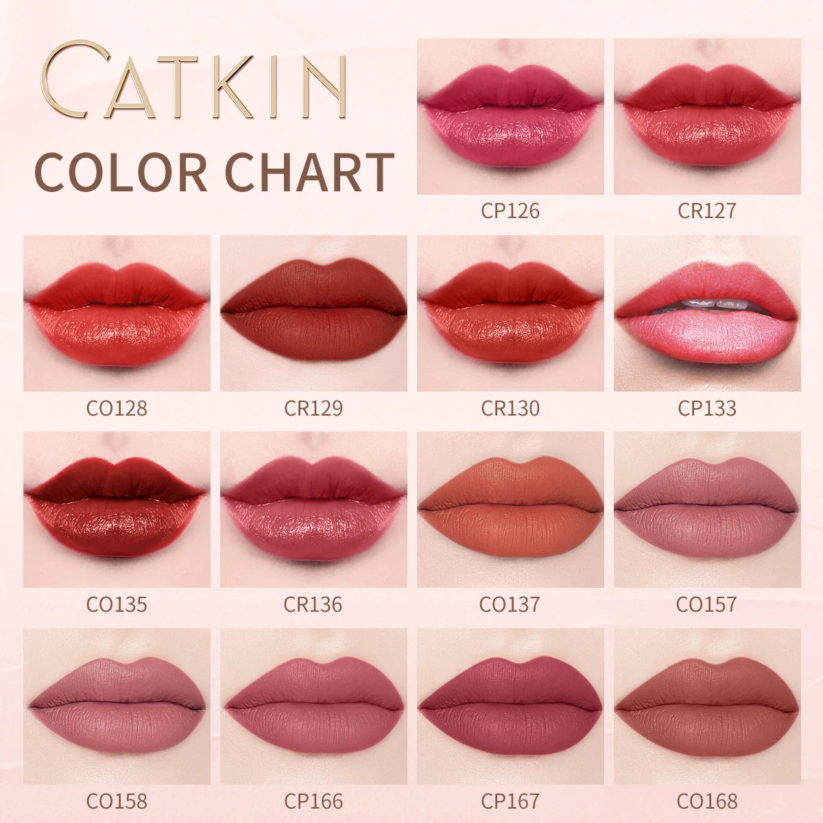 CATKIN Makeup Velvet Matte Lipstick, Hydrating Satin Long Lasting lipstick with Smooth and Creamy Texture - Seprincess