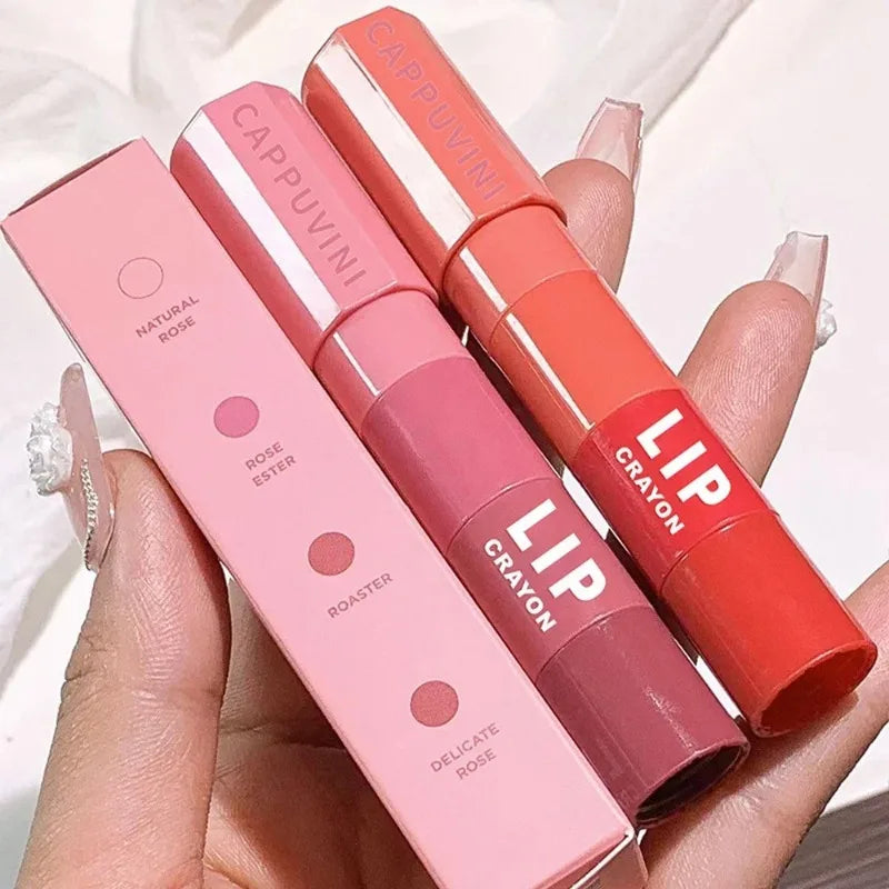 4 Colors 2 in 1 Matte Nude Pink Lipstick Pen Set Matte Velvet Lip Liner Pencil Waterproof Long Lasting Natural Lip Tint Cosmetic - Seprincess