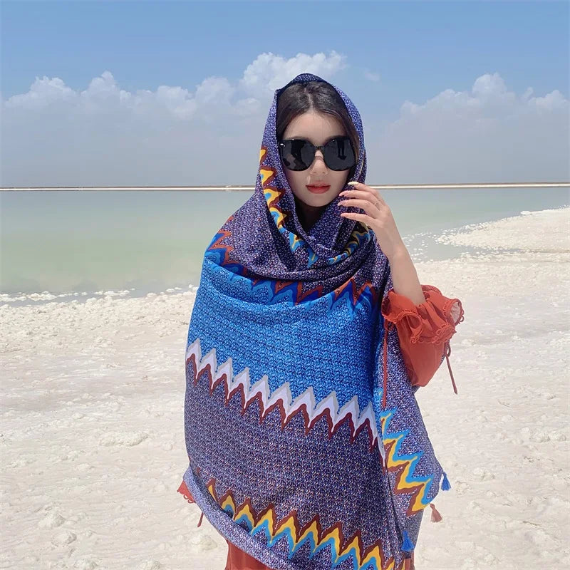 17 Styles 90x180cm Travel Beach Sunscreen Scarve Bikini Large Shawl Sarong Wrap Scarf Women Brazilian Swimsuit Bathing Cover-ups