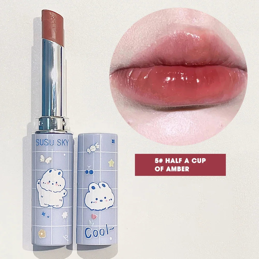 6 Colors Colored Lipstick Moisturizing Lip Gloss Waterproof Long Lasting Not Stick Cup Sexy Lip Tinted Women Beauty Cosmetics - Seprincess