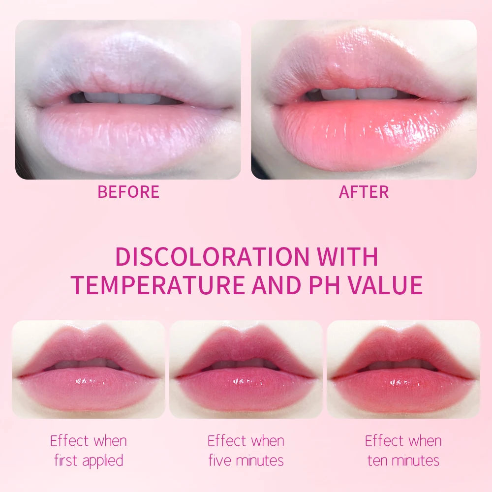 Moisturizing Flower Lipstick Waterproof Temperature Color Change Jelly Crystal Transparent Magic Lip Blam Repair Lips Cosmetics - Seprincess