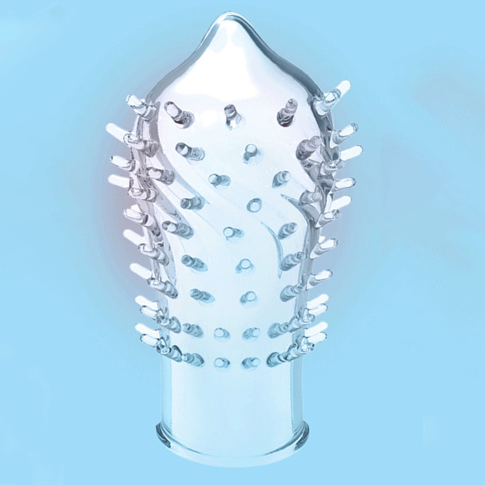 Reusable Crystal Spiked Condoms Sex Toys For Men 18+ Big Dotted Pussy Stimulation Penis Enlargement Penis Sleeve Adult Sex Shop - Seprincess