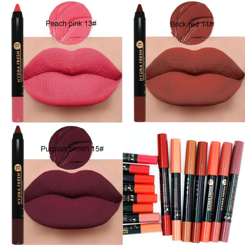 1PC Velvet Matte Lipstick Long Lasting Waterproof Sexy Lipbalm Non-Stick Lip Tint Lip Pencil Makeup Cosmetics for Women - Seprincess