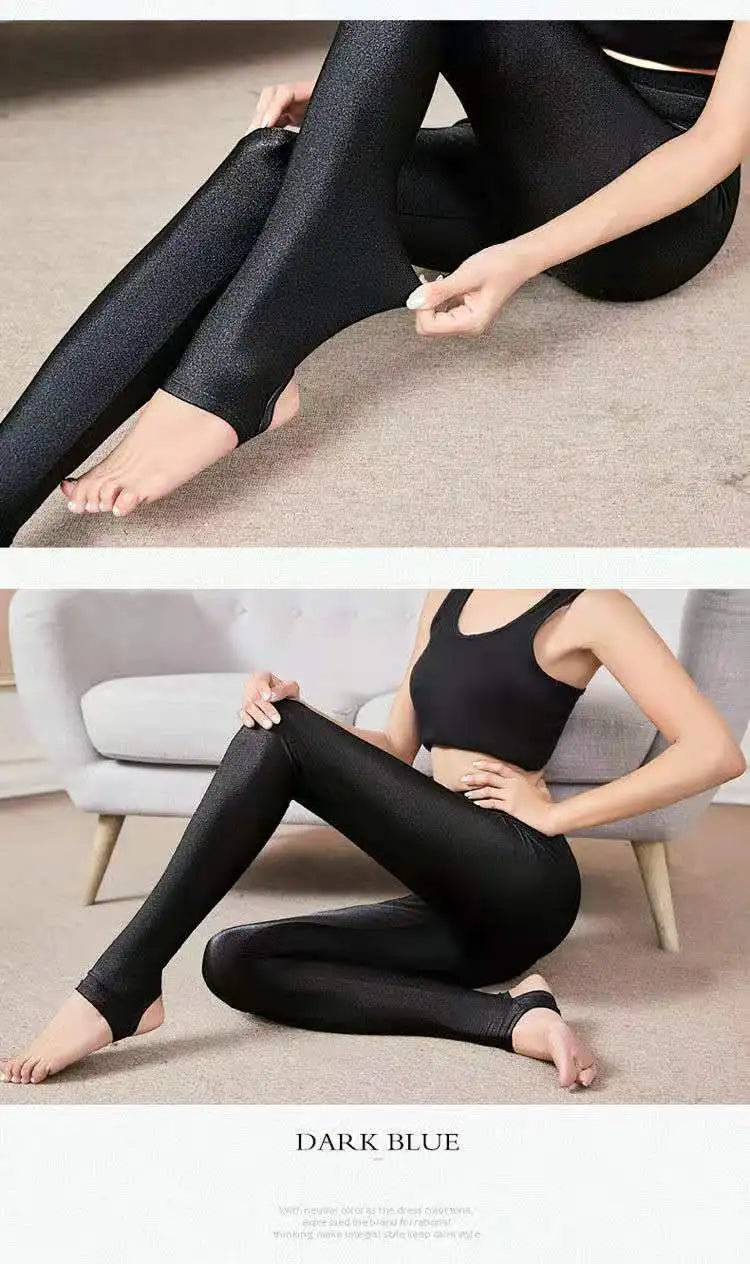 350-500g Fleece-lined Leggings for Warmth and Style -Perfect for Fall and Winter Warm Outer Wear Women's High Waist Pencil Pants