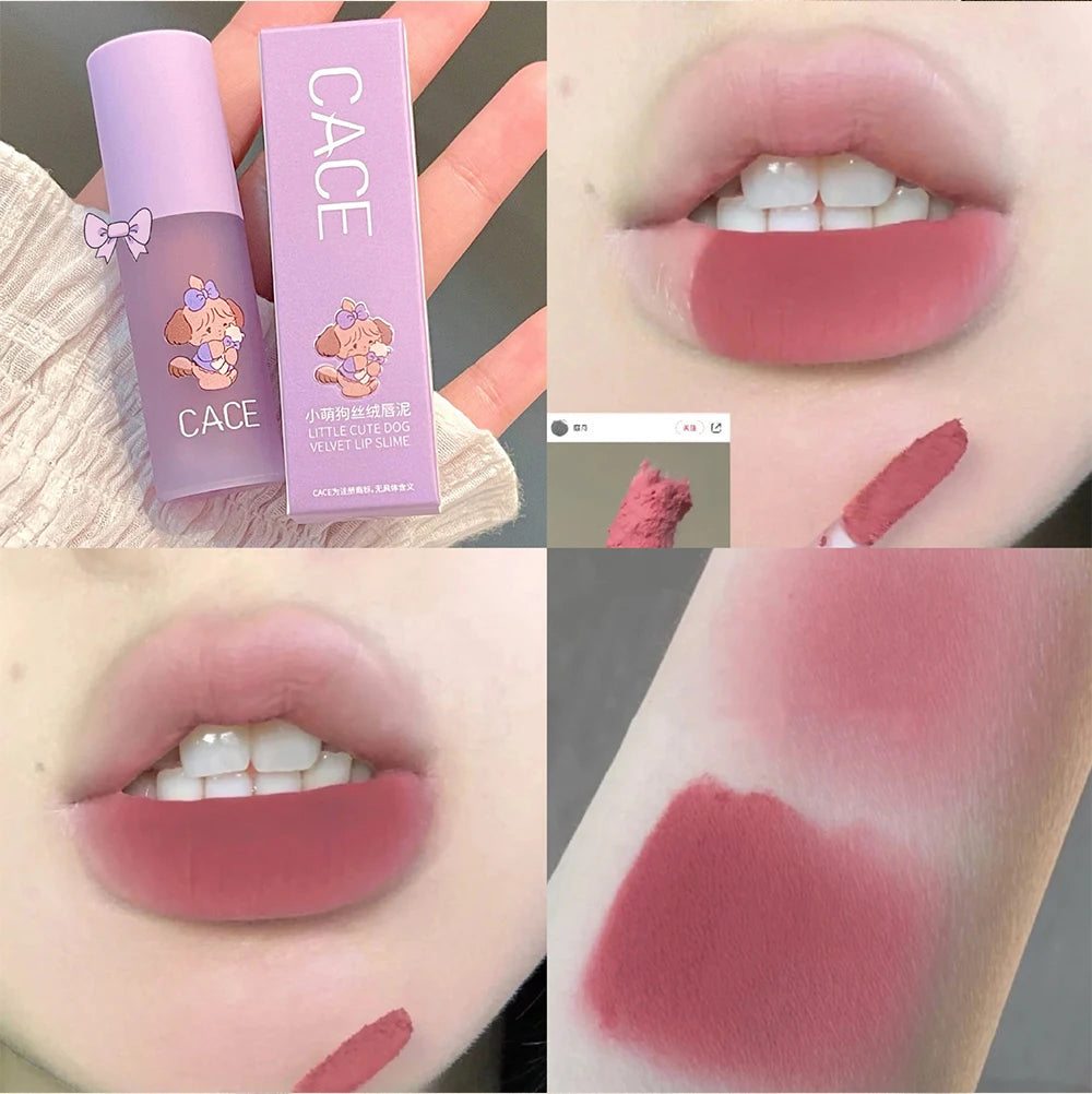 Matte Velvet Lip Gloss Long Lasting Lip Mud Tint Blush Non-stick Cup Waterproof Lipstick Female Makeup Korean Cosmetic Sets - Seprincess