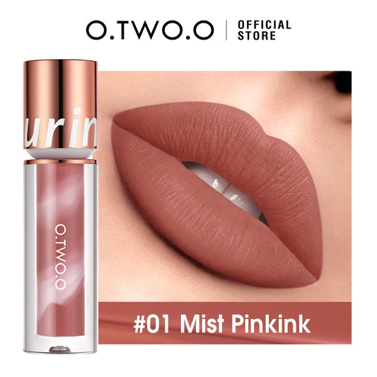 O.TWO.O Lipstick Lip Gloss Makeup Waterproof Velvet Non-stick Cup 8 Colors Lip Tint Matte Long Lasting Sexy Red Liquid Lip Stick - Seprincess