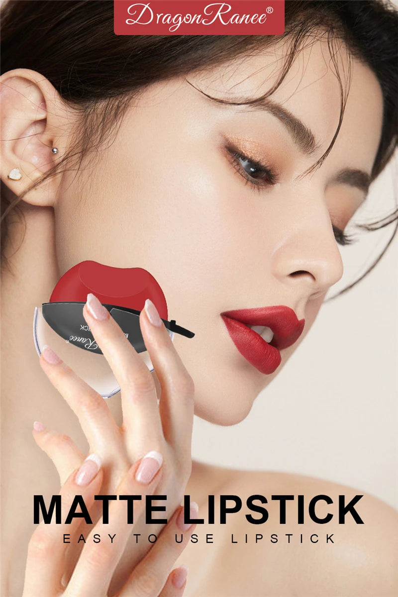 New Squeeze Into Lazy Lipstick Lip-shaped Lipstick Moisturizing Matte Lip Makeup Tint Waterproof Nonstick Cup Lipgloss Korean - Seprincess