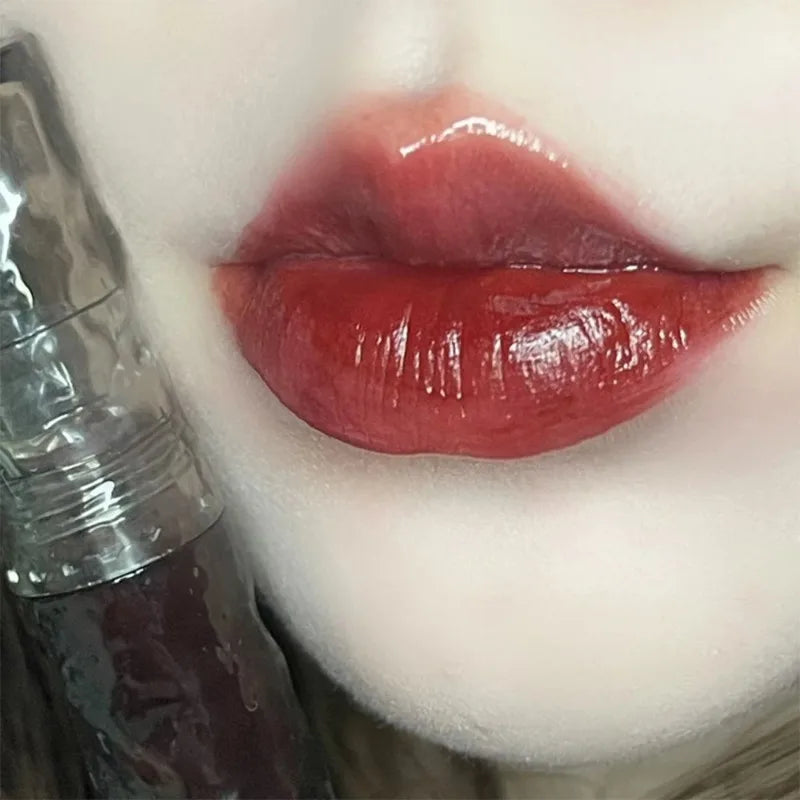 Water Light Nude Brown Lipgloss Lasting Waterproof Mirror Glass Tea Red Lipstick Not Easy To Fade Lip Glaze Lips Makeup Cosmetic - Seprincess