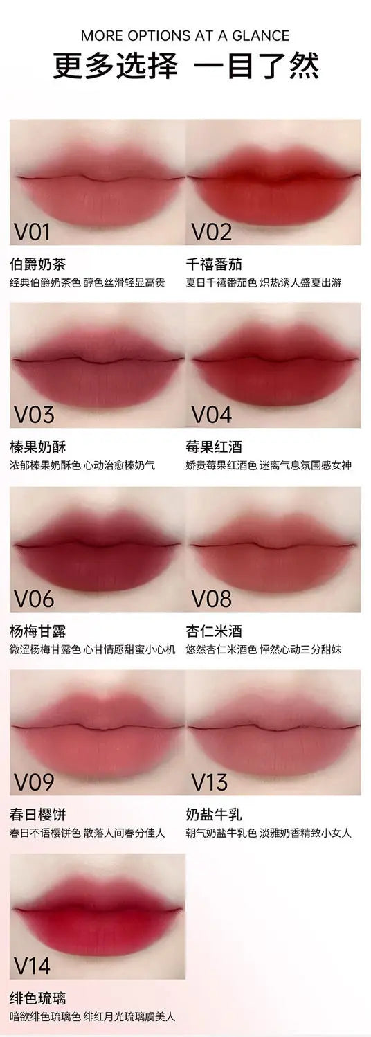 Mooekiss Matte Lipstick Lasting Non-stick Cup Matte Lip Glaze Autumn and Winter Chestnut Color Sexy Lip Makeup Maquiagem - Seprincess