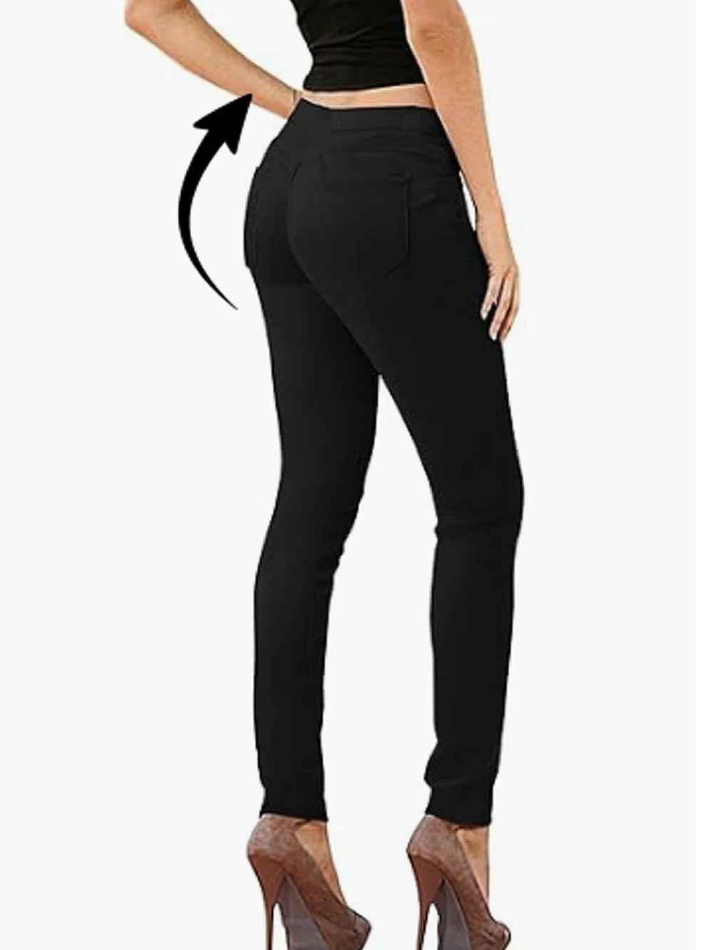 Women Stretchy Black Jeans Fashion  Super Comfy Stretch Denim 5 Pocket Jeans Pants Butt Lift Yoga XS 2XL 3XL Petite to Plus Size