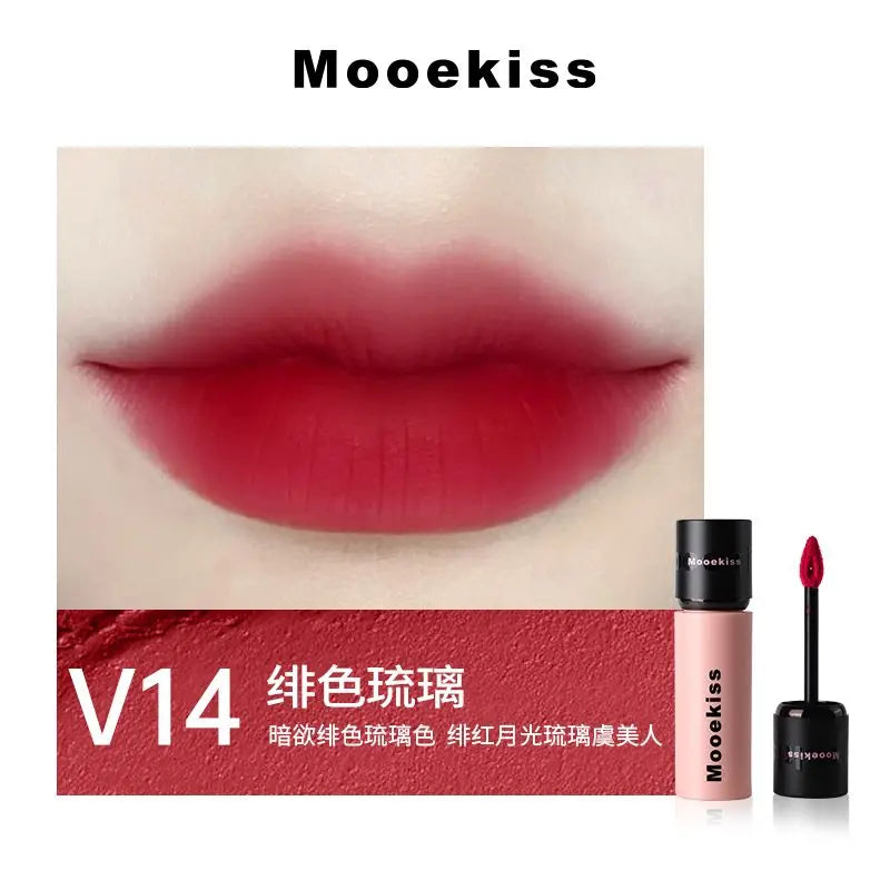 Mooekiss Matte Liquid Lipstick Lasting Non-stick Cup Velvet Lip Clay Lip Gloss Autumn and Winter Chestnut Lip Makeup Maquillaje - Seprincess