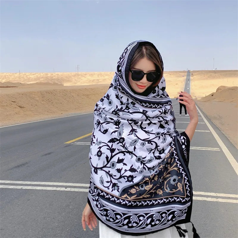 17 Styles 90x180cm Travel Beach Sunscreen Scarve Bikini Large Shawl Sarong Wrap Scarf Women Brazilian Swimsuit Bathing Cover-ups