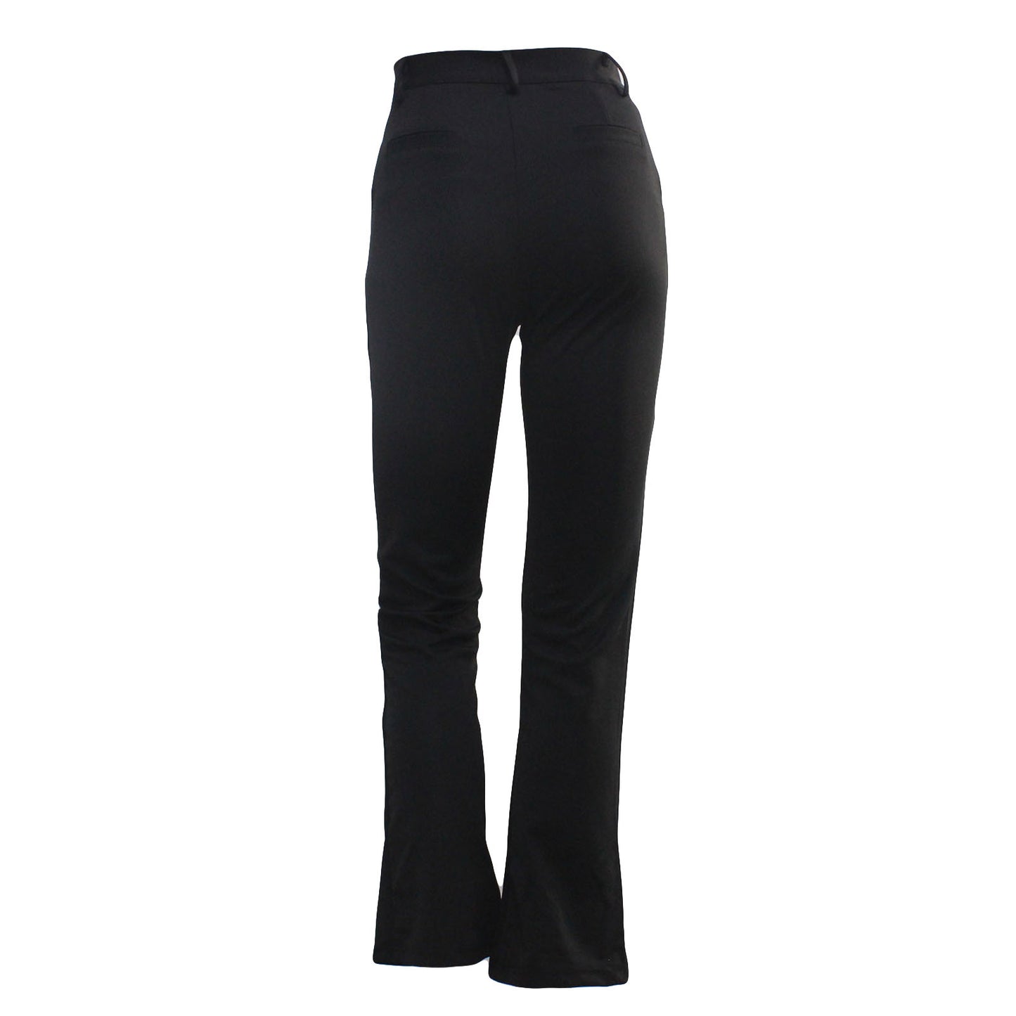 Autumn and Winter Women Pockets High Waist Solid Straight-leg Pants Long Trousers Flared Pants